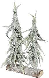 Künstlicher mini Tannenbaum geeist und beschneit