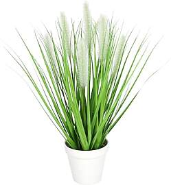 Künstliches Fuchsschwanzgras im Topf Gras