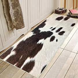 Kuhfell-Teppich für Schlafzimmer, Westernteppich, 