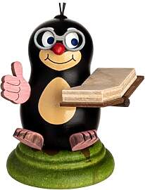 Kuhnert Dekoration/Holzfigur Maulwurf Franzi - mit 