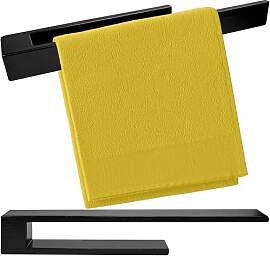 KUINEA® Selbstklebender Handtuchhalter schwarz