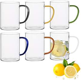 KUNANG Glas-Kaffeetassen-Set, klare Kaffeetassen
