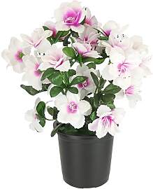 Kunstblume Azaleen im Topf 29cm Rhododendron