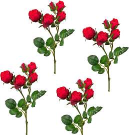 Kunstblume CREATIV GREEN, rot, H:39cm, Kunststoff, 
