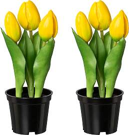 Kunstblume CREATIV GREEN "Tulpe", gelb,