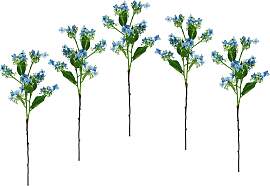 Kunstblume I.GE.A. "Blütenzweig", blau, 