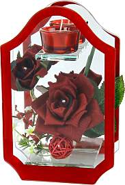 Kunstblume I.GE.A., rot, B:22cm H:14cm L:14cm