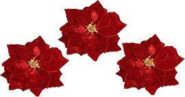 Kunstblume I.GE.A. "Samt-Poinsettia",