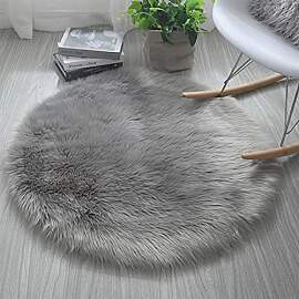Kunstfell Pelz Stil Teppich Faux Fleece flauschig