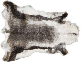 Kunstfell Rudolf in Grau ca. 90x110cm