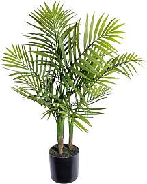 Kunstpflanze Bergpalme II in Grün/Schwarz