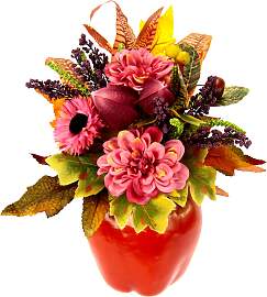 Kunstpflanze I.GE.A., rosa, B:20cm H:28cm T:16cm,