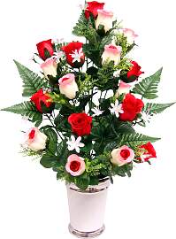 Kunstpflanze I.GE.A. "Rosen", rot (rot,