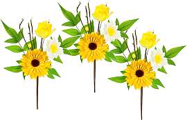 Kunstzweig I.GE.A. "Dekozweig Gerbera