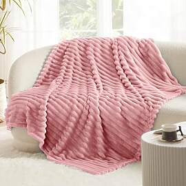 Kuscheldecke Flauschig 120x200 cm, Rosa Decke