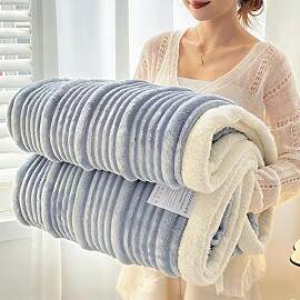Kuscheldecke Flauschig Gestreifte 150x200cm –