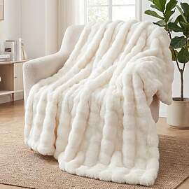 Kuscheldecke Kaninchen Plüsch Decke Super Soft