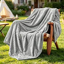 Kuscheldecke Sofa Decken grau, 150x200 cm