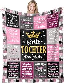 Kuscheldecke Tochter Geschenke von Mama und Papa