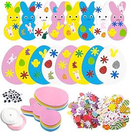 Kuvarix 32 PCS Moosgummi Osterbastelset Kinder,