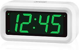 KWANWA Digitaler Wecker, LED Uhr Batteriebetrieben 