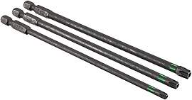 KWB 3 Bits 150 mm Tamper Torx TT25, TT30, TT40 Set 
