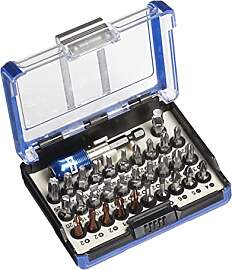 KWB Bit-Box - 32-tlg. Schlagfeste Edelstahl- und