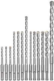 kwb SDS-Plus Hammer-Bohrer-Set, 12-teiliges Stein- 