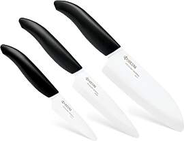 Kyocera GEN 3er-Messerset | Keramik Santoku