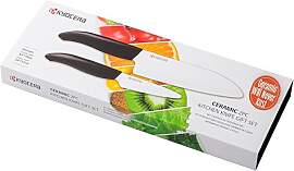 Kyocera GEN Geschenkset Keramik Santoku Messer mit 