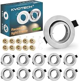 KYOTECH Einbaurahmen einbaustrahler 10er Set Gu10