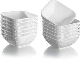 Kyraton Dipschalen Set 12 Stück 180ml, Weißes