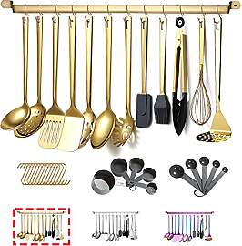 Kyraton Gold Küchenutensilien Set 37 teiliges,