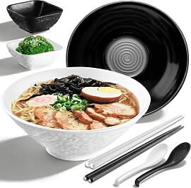 Kyraton Ramen Schüssel 1200 ml mit Stäbchen,