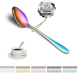 Kyraton Regenbogen Teelöffel 12 Stück 14 cm