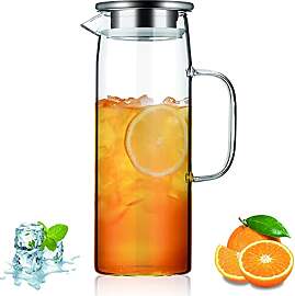 Kyraton Wasserkaraffe 1.5L mit abnehmbarem Deckel, 