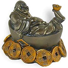 Lachineuse - Statuette lachender Buddha Fortune