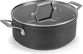 LACOR 48028 Kasserolle mit Deckel, eloxiertes