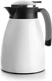 LACOR 62483 Weiss Thermo Krug Die 1 L, Edelstahl,