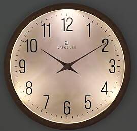 Lafocuse Nachtlicht Wanduhr 30cm ohne