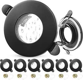 Laiebri 6er LED Einbaustrahler 230V IP65 Rahmen