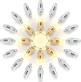 LakiHomi 24 x LED Ballon Lichter, Mini LED Lichter 