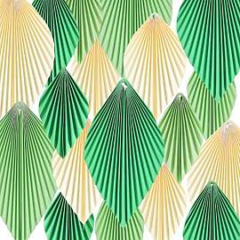 LALAGO Papier Fächer, 18 stück Papier Blätter