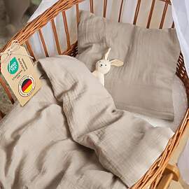 Laleni Baby Bettwäsche 80x80 cm aus Baumwolle -