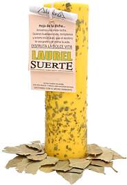 LAMARE Esoterische Lorbeer-Kerze – Glück –