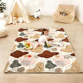 Lambluefly Krabbelmatte Baby Faltbar, Verdickte