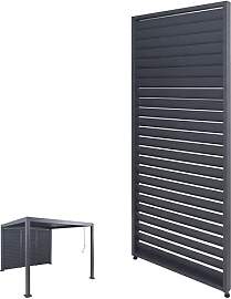 Lamellenwand für Pergola HWC-P65, Lamellenpaneel