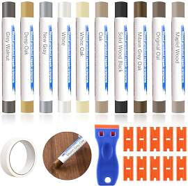 Laminat Reparaturset mit Schaber 10 Farben: