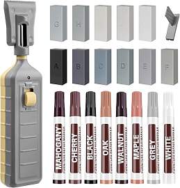 Laminat Vinyl Reparaturset,11 Farben Hartwachs und 