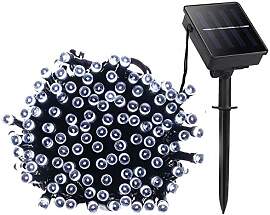 Lamker Solar LED Lichterketten Außen Kaltweiss